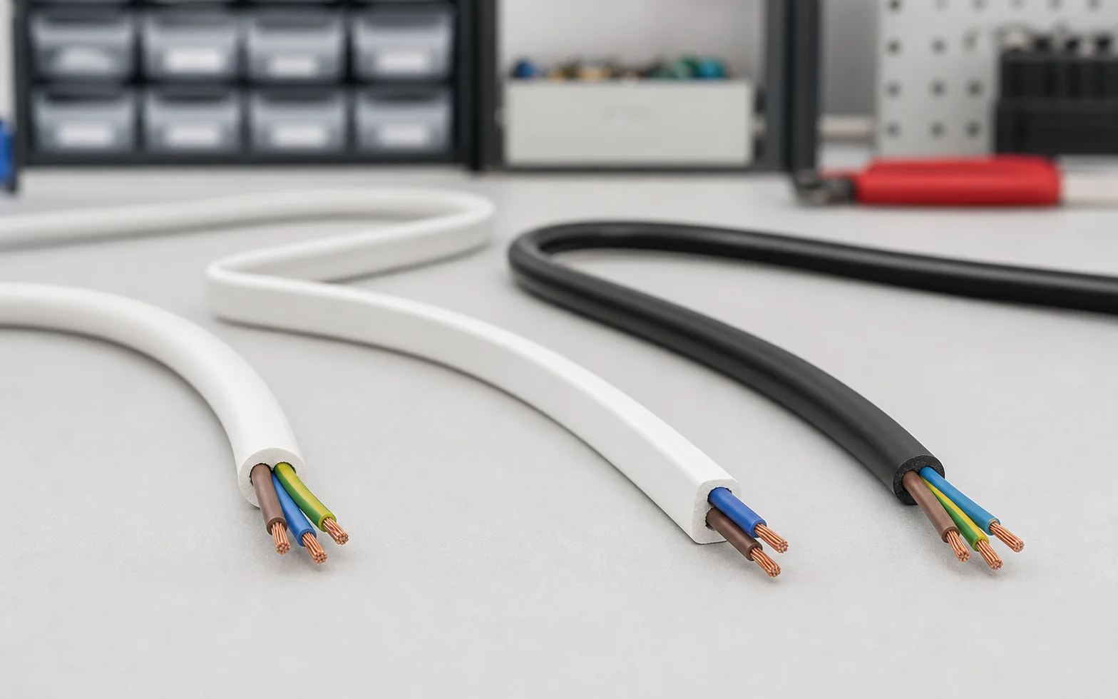 H05VV-F, H03VV-F ve H03VVH2-F PVC bükülgen kablo seçim rehberi